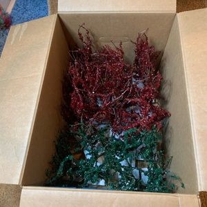 Colored Christmas tree decor